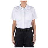 5.11 Tactical Women's Company Short Sleeve Shirt White 1