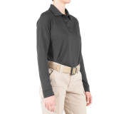 First Tactical Women's Long Sleeve Performance Polo Asphalt 5